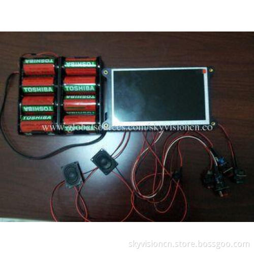 Battery-operated digital photo frame with low current, customized shapes, different feature button
